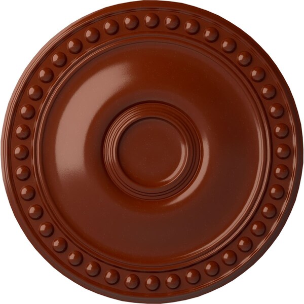 Ekena Millwork Foster Ceiling Medallion (Fits Canopies up to 5 5/8"), Hand-Painted Firebrick, 19 1/8"OD x 1"P CM19FOFIF - main